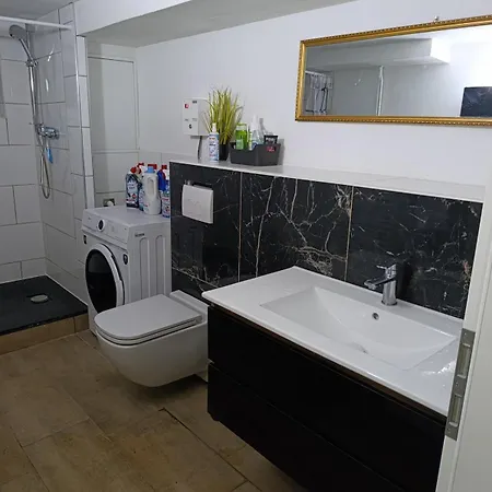 アパート 100 Qm Apartment,wlan, Tv Free Parking,24 H Check-in, ,full Kitchen,untergeschoss ,3 Schlafzimmer -wohnzimmer Integriert *
